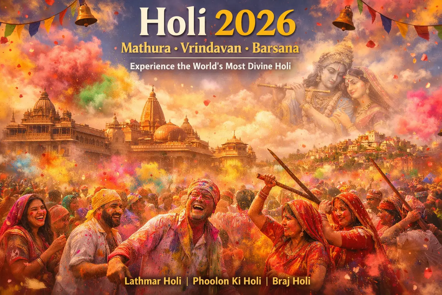 Mathura Vrindavan Holi 2026 Lathmar Holi Guide